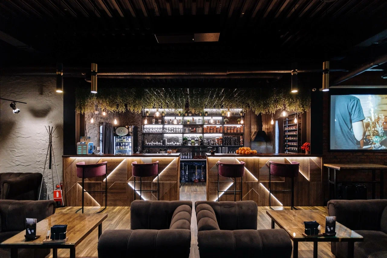 Барная зона Мята Lounge — изысканная коктейльная карта